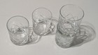 Vintage Shot Glass Set Of 4  Diamond Cut
