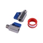 2pcs 1 4  Mini Ball Valve  Stainless Steel Female X Male 4 1npt Thread Shut-off