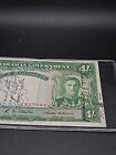 Short Snorter Note 1943  Bahamas Government Four Shillings 