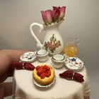 Ooak Dollhouse Miniature 1 12 Scale Tea Table Artisan Miniature Food