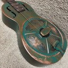 Recording King Swamp Dog Rm-993-vg Parlor Resonator Distressed Vintage Green