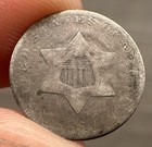 Three Cent Silver Piece Trime 3c Type 1 Ungraded Us Coin No Date  1851-1853 
