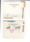 French Morocco Casablanca -usa  1941-42 Censored Air Mail Covers  12 23