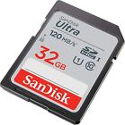 Sandisk Ultra 32 Gb Sdhc Sdxc Sd Class 10 120mb s Memory Card Sdsdun4-032g