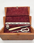 Antique Victorian Travel Sewing Kit-puzzle Roll Box From 1889