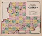 1871  Illinois  Map Whiteside - Henry - Bureau - Original   16x13 
