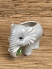 Elephant Tiki Mug Light Gray Glazed Ceramic Cup 7  Long 15 Fl Oz New
