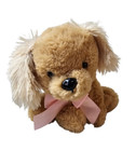 Dan Dee Golden Retriever Smiling Puppy Dog Plush Beige Stuffed Animal 7  Pink