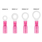 50 200pcs Heat Shrink Ring Connectors Insulated Electrical Crimp Terminal Marine