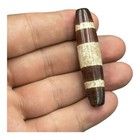 Unique Sassanian Ancient Tibetan Old Etched Agate Three Stripes Dzi Bead Amulet 