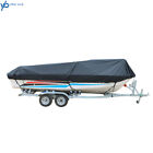 Waterproof Heavy Duty Trailerable Boat Cover Fishing V-hull Tri-hull Runabout