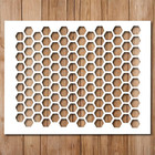 9 x11  Honeycomb Stencil For Painting On Wood  Glass  And Canvas