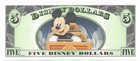 Disney Dollars Disneyland Thunder Mountain  5 A 2014 Mint