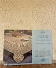 Vintage Quaker Lace Tablecloth 70  Round  1100 Embassy Natural Ivory New