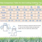 Level 5 Cut Resistant Clothing Anti-slash Stab Protect Round Neck Shirt S-2xl