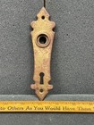 Antique Vintage Brass Art Deco Door Knob Backplate Escutcheon Art Deco Era