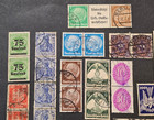46 Nazi German Stamp Lot Used Blocks Pairs Third Reich Inflation Airmail Mix