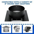 8  Roof Vent Adapter For Shipping Container - Corrugated Conex Container