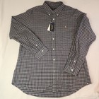 Nwt Polo Ralph Lauren  Mens Classic Fit Blue  Grey Check Long Sleeve Xxl