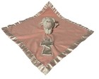 Baby Boom Pink   White Praying Angel Bear Cross Security Blanket Lovey Satin 18 
