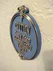 Haunted Mansion Entrance Door Sign Plaque Disney Prop Replica Reproduction