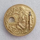 Gold Plated Movable Mechanism Hobo Nickel Holy Grail Removable Sword Amazing