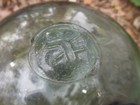 Antique Japanese Glass Fishing Float Buoy Ball 9  High   30  Around W kanji Mark