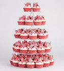 5-tier Acrylic Cupcake Stand - Clear Dessert Tower For 50 Cupcakes  16  Display