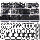 524pcs Keychain Making Kit  Keychain Craft Supplies Key Chain Clips  Lanyard    
