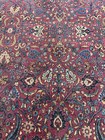 Auth  20 s Palatial Antique Rug   Estate Beauty   Botanical Beauty    Wine 13x23