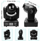 Moving Head Led Beam Stage Light 120w Rgbw Dmx Club Spot Disco Dj Party Lighting