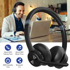 Mpow Wireless Bluetooth Headset Noise Cancelling Over The Head W mic For Trucker