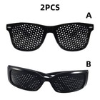 2 Pair Small Hole Glasses Eyes Correction Exercise Eyesight Care Improvement Us