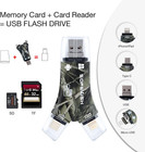 Sd Card Reader For Iphone ipad android mac pc camera  4 In1 Micro Sd Card Reader