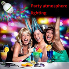 Led Ball Bulb Lamp  3w E27 Led Rgb Crystal Rotating Stage Bulb Voice Auto Rotati