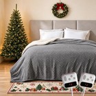 Electric Heated Blanket Throw Twin Full Queen King 6 Or 10 Heat Levels Sherpa