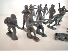 Marx Battleground Dark Gray Germans-set Of 16 In 12 Poses-very Good Mold Shot