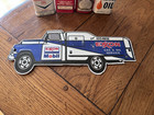 Nice  12    Exxon Mobil Gas   Oil Service Porcelain Sign Truck Style