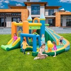 Inflatable Water Slide Kids Blow Up Water Park W climbing Wall Blower Excluded