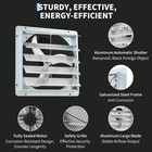 20 24inch Shutter Exhaust Fan Wall-mounted With Smart Controller Shutter Fan Ec