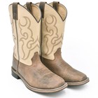 Smoky Mountain Boots Kids  Unisex Scout 3705 Square Toe Leather Boots  All Sizes