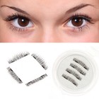 3d Magnetic False Eyelashes Waterproof Reusable Curl Natural Mink Eye Lashes Lot