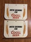 Vtg Coors Barley Growing For Coors Beer Logo Mud Flaps Set Of Two Euc