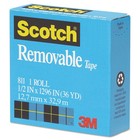 Scotch Removable Tape 1 2  X 1296  1  Core Transparent 811121296