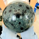 27 39lb Top   natural Kapapa Stone Crystal Sphere Polishing And Healing