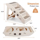 Foldable Dog Ramp Stairs For Small Pets Dog Pickup Travel Ladder Max 100 Lb