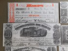 Reproduction Money Parchment - Railroad Paper Money   Set 2 - 8 Pieces
