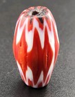 Antique Venetian African Old Chevron Bead 12mm