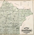 1874  Minnesota County Map  Wright - Meeker  17 5x14   Large Original A  Andreas