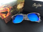 Maui Jim Kawika Mj B257-05cr Crystal W  Blue Hawaii Polarized Sunglasses New